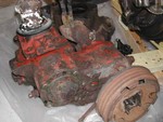 Transmission and transfer cases with emergency brake.