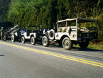 Parade line up, my jeep the M38A1 pictured