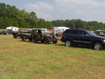  My Jeep G.C. pulling the M38 Jeep and M100 trailer