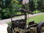 Poor M2 Browning! Was a very nice all-metal gun with orignal parts except side plates.  Was set up as a simulator w/propane & oxygen.  Had to sell it to buy the mule.