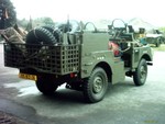 This is a Belgian Minerva gun jeep, which is a licence built Series 1 Land Rover, which was an updated copy of an MB, Interesting because they are commensurate with the M38. The Belgies seem to have had these and M38 and M38A1 in service at the same time. Any Belgie like to help me out here??