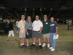 Frm Left are Jim, Bob, John, and Fifthteetree aka David Manning @ Dayton. 

I'm on the right without a hat. [:) 