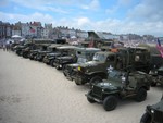 MVT vehicles on the beach at Weymouth 06