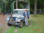 Uncle AD with Audrey's Jeep, 2003