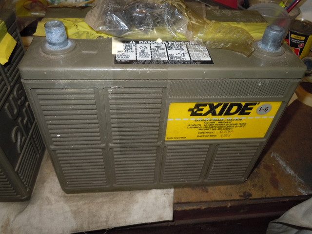 TWO NOS EXIDE 2HN SIZE 12 VOLT WATERPROOF BATTERIES - G503 Military Can I Use A Marine Battery In My Car