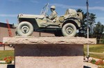 WW11 jeep monument - Cole transport Museum-bangor maine