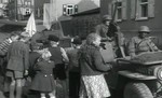 Video still of German Kids and M38s during war games, Germany 1950s 
