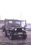 Jeep,authorized vehicle for a scout platoon leader in the mid 1950s.