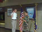 That's me taken the oath of enlistment in the Kansas Air National Guard, I returned to Uncle Sam on 25 April 2006. 