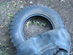 1952 dated Seiberling tire and Seiberling tube on 1952 M38A1