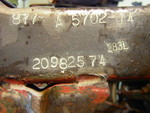 Hood Number stamped on frame(Outboard on LF Horn)