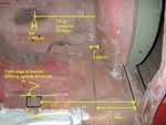 Fastback Rear Seat Bracket Measurements