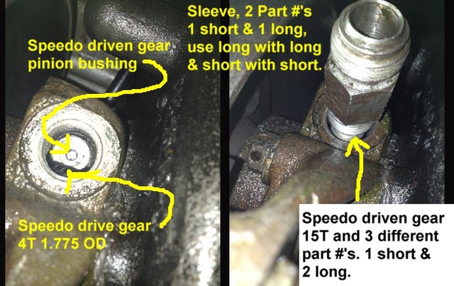 Selecting speedo gears and sleeves