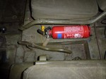 Fire extinguisher position