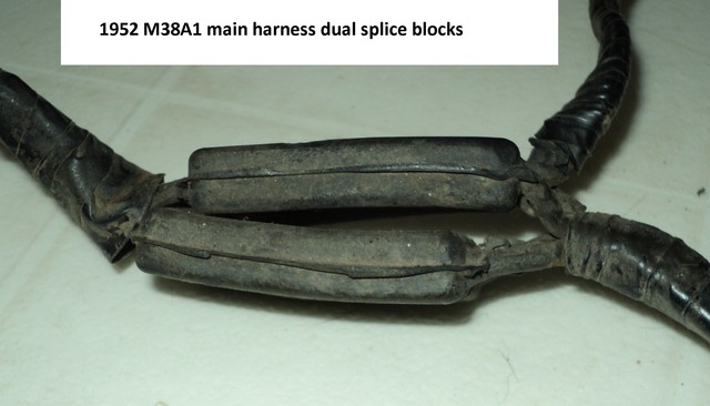 M38A1 Main Harness Rear dual splice blocks