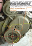 Verifying TDC on crank pulley and timing gear cover