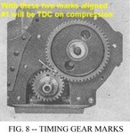 Timing gear marks