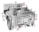 Kaiser Willys Illustration of the rear end of the m38A1