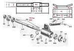 Shaft RWM-77 & brace RWM-148 