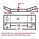 Bearing support brace PN RWM-148 ORD# 7994190