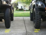 7.00 to 7.50 tire comparison