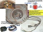 Adapting civvy three prong lamps to Douglas connectors in the headlight buckets