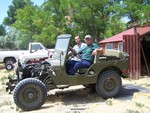 RICKG AND BRETTO, RICK'S THE GOOD LOOKIN ONE BEHIND THE WHEEL.