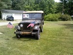 Jeep sitting in front yard for Memorial Day!!!!