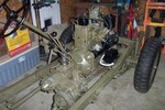 Frame with engine and all linkage, O.D. etc.