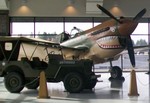 Army Jeep and Flying Tiger at the Evergreen Aviation Museum