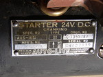 M38A1 - Auto Lite 24V Starter - Data Plate
