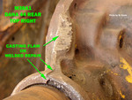 M38A1 - Dana 44 Rear Axle - Top right welded repair or casting flaw - Pict 1