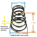A1234 oil filter cover spring 