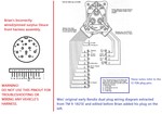 My surplus harness plug pinout compared to Wes's Bendix 2 plug illustration