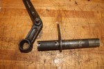 brake arm and cross shaft