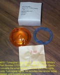Amber lens kit to convert frt BO markers to turn signals
