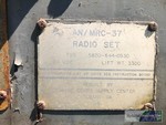 MRC-37 Radio set tag