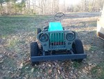 Rolling chassis as found when purchased. My 1952 M38A1 (delivery date 10/52, serial number MD25713)