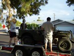 aug 2009 loading for the trip from az to idaho. my late brother's kids saying goodbye to the jeep-bummer!! 