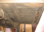 spare tub bottom of rear floor and hat channels