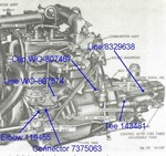 Late left side of engine