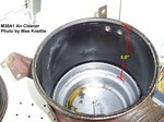 M38A1 Air Filter Bowl & oil level line distance