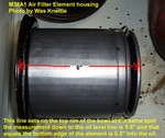 M38A1 Air Filter Element & Element housing
