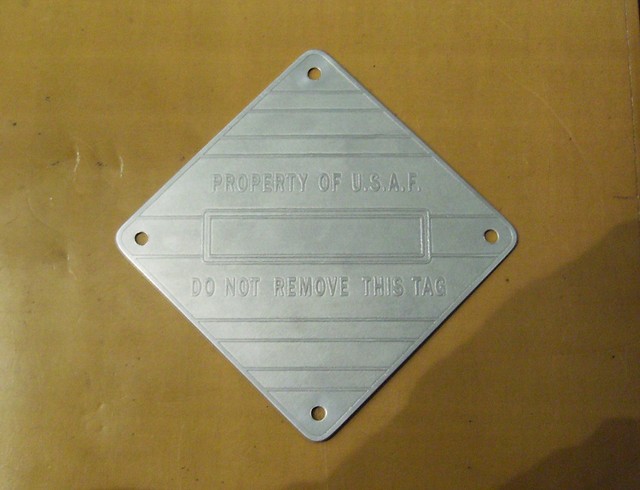 USAF Property repro tag