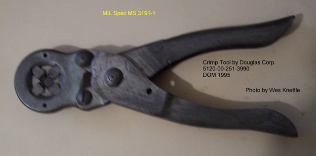 Douglas crimp tool meets MIL Spec MS3191-1