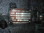 Rossford Ordnance Depot rebuild plate 1959