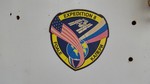 Nasa jeep mission patch decal on dash