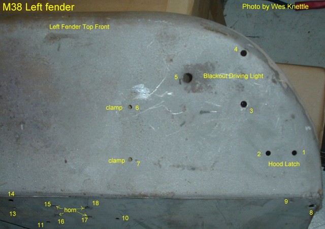 M38 Left fender