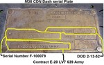 1,2,6 - M38 CDN (Canadian) Dash serial plate