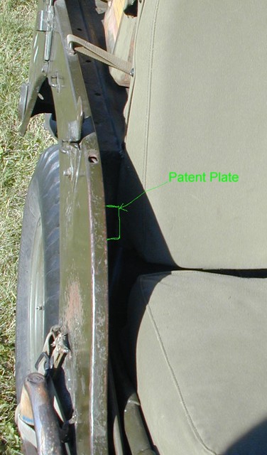 3 - Patent plate location